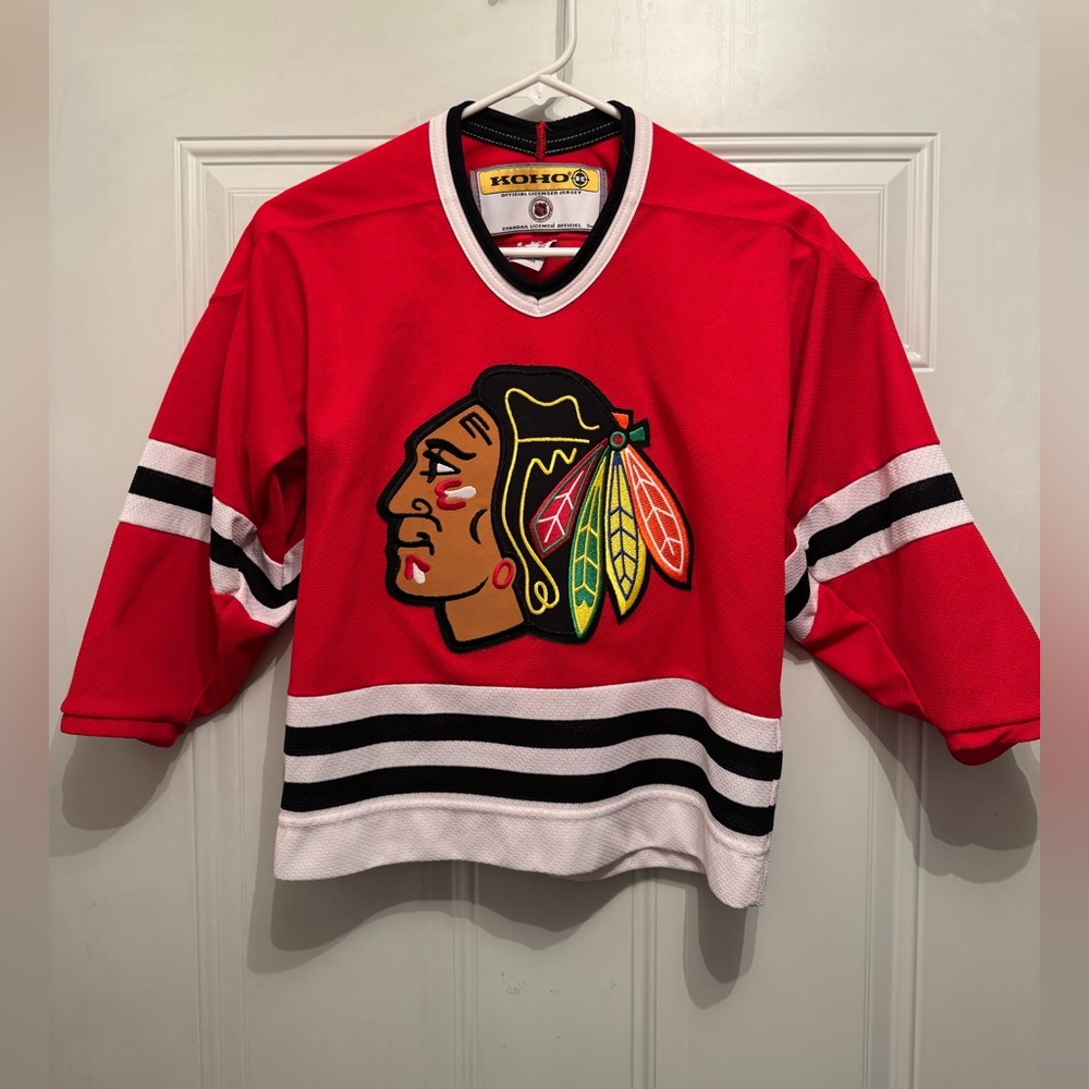 Koho Kids youth Chicago Blackhawks Hockey Jersey Sz Small